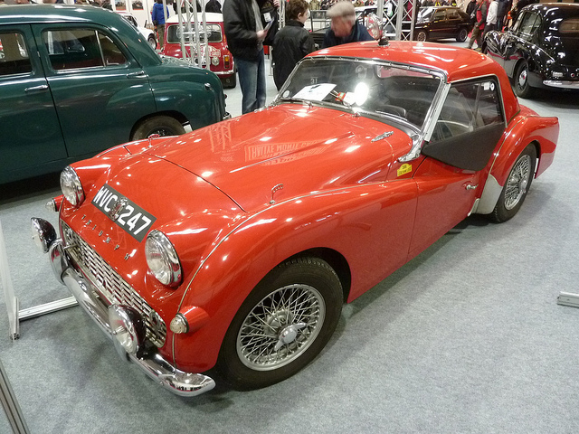 The Triumph TR3A cars continued those great design lines of the earlier TR2