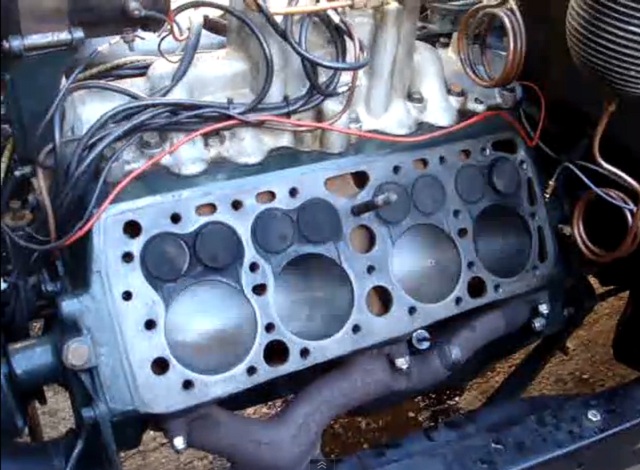 Engine flat ford head #9